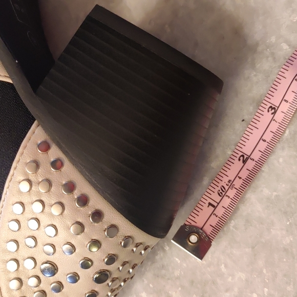 Size 9. Taupe Stud Boots - Picture 8 of 8